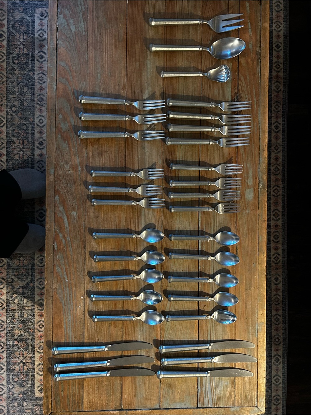 Gorham Octette Pewter Satin Stainless Flatware